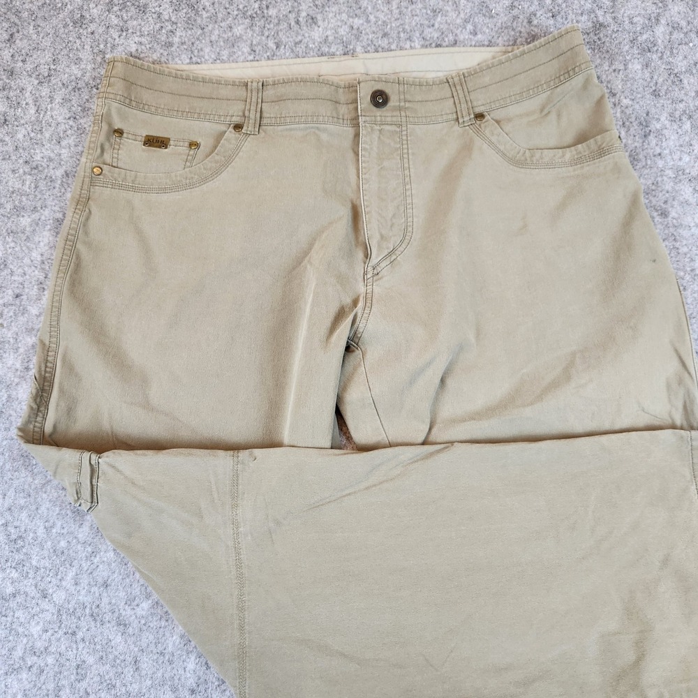 Kuhl Rydr Pants Men 40x32 Brown Hiking Outdoor Workwear Rugged Patina Dye